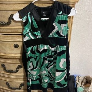 Silk material summer dress